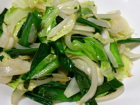 シンプル野菜炒め